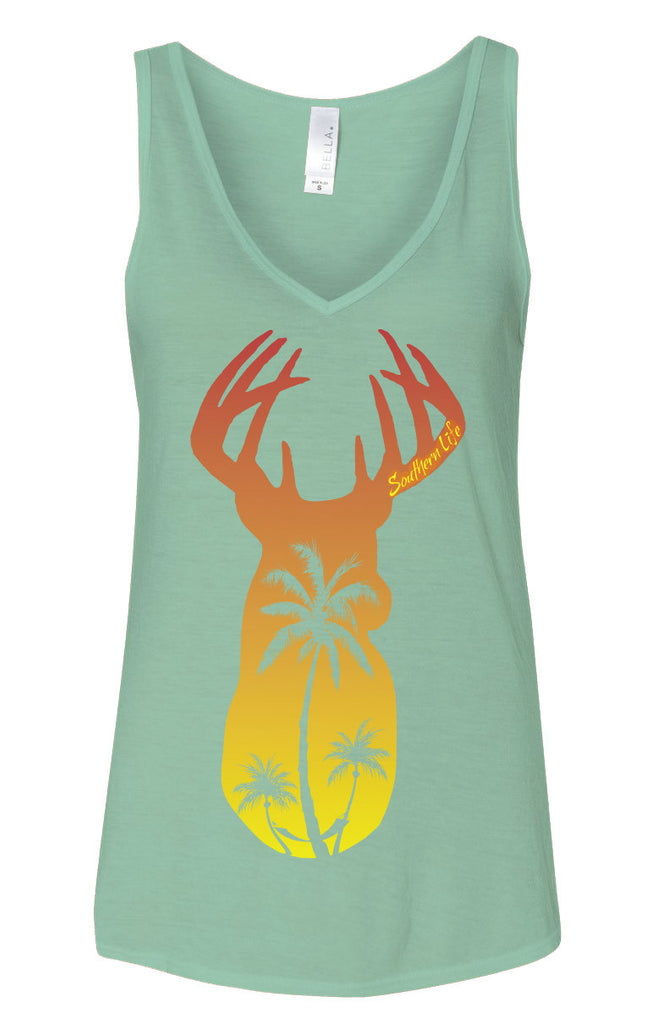 Mint Sunset Deer Tank