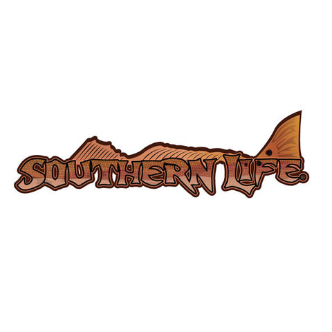 40" White Southern Life Decal