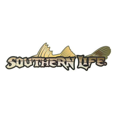 10" Silver Southern Life Decal