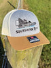 Airboat Hat Gray with Gold Bill