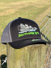 Southern Life Airboat Trucker Hat Black