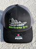 Southern Life Airboat Trucker Hat Black