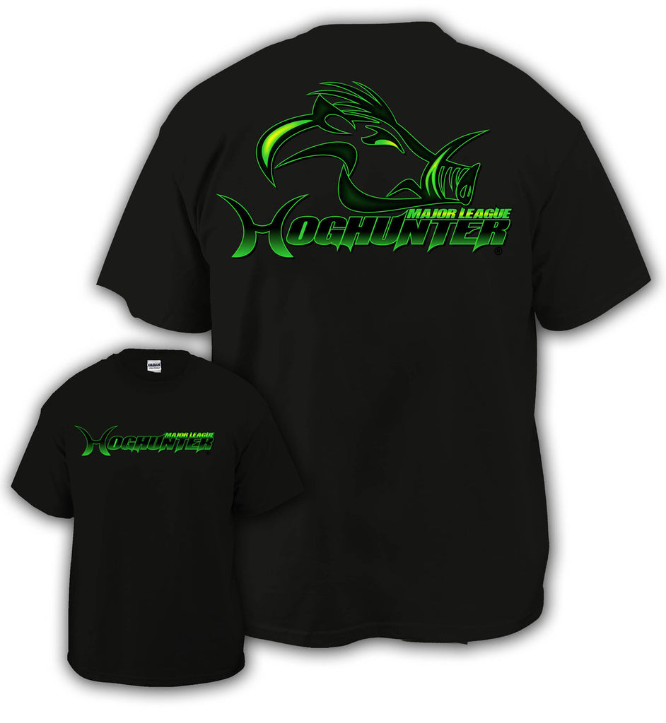 Black Major League Hog Hunter Logo Shirt - Southern Life Apparel