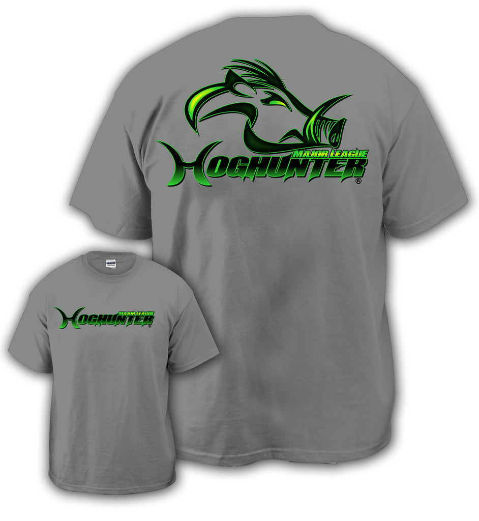 Grey Major League Hog Hunter Logo Shirt - Southern Life Apparel
