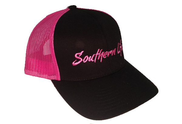 Pink & Black Southern Life Snap Back Hat - Southern Life Apparel