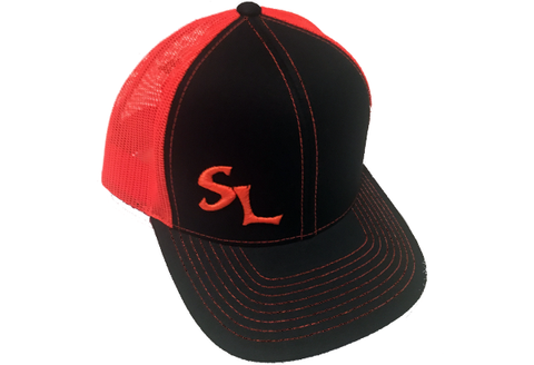 Orange & Black Southern Life Snap Back Hat