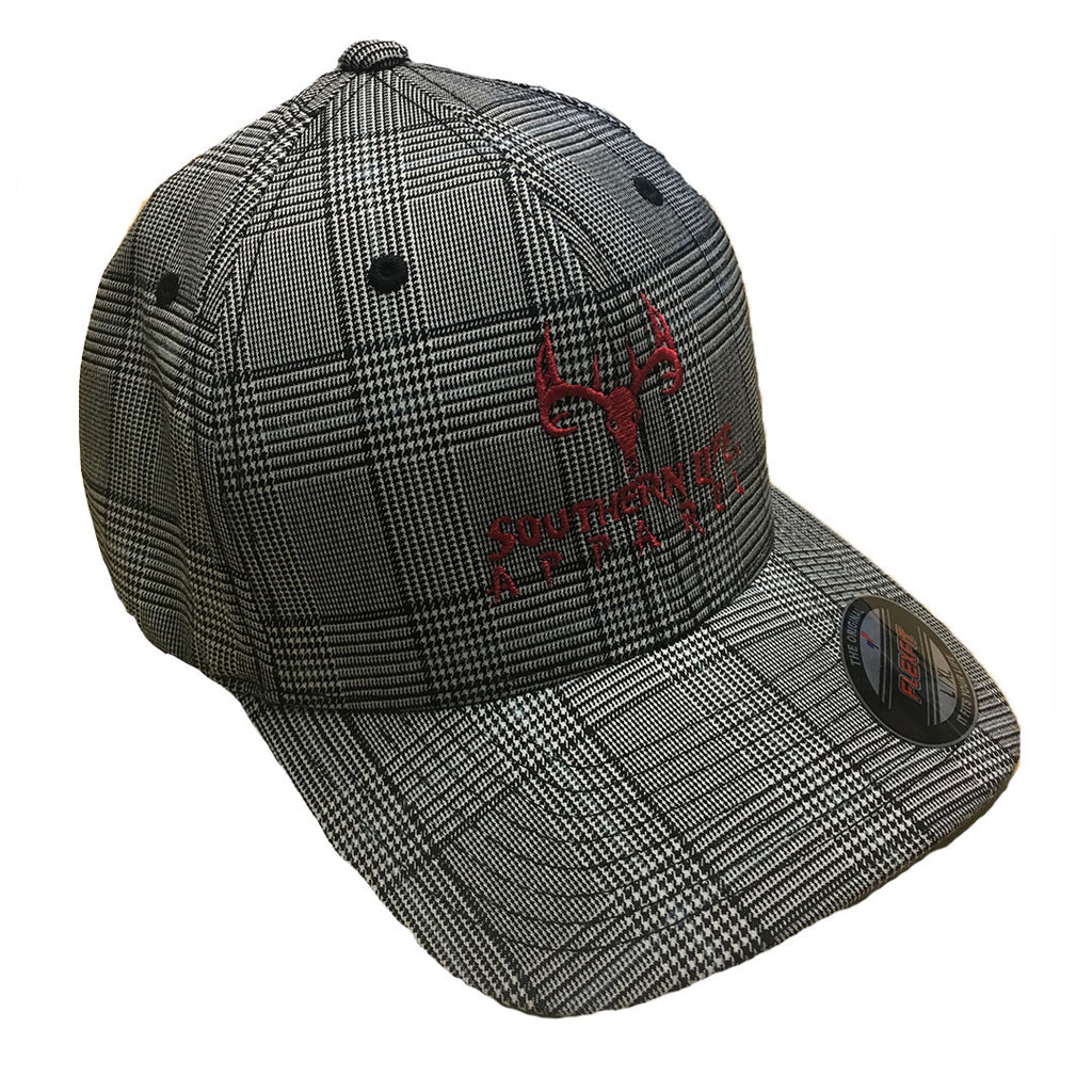 FITTED Red Skull Southern Deer Life -PLAID – Apparel