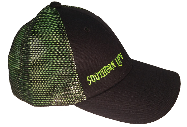 Black & Green Southern Life Snapback Hat - Southern Life Apparel